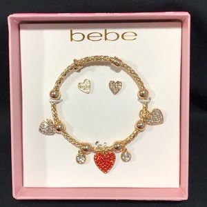 NIB bebe Bracelet and Earrings Set